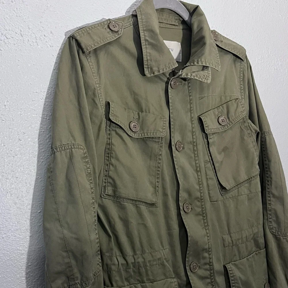 J. Crew Boyfriend Fatigue Parka Field Cargo Jacket Utility Green XS